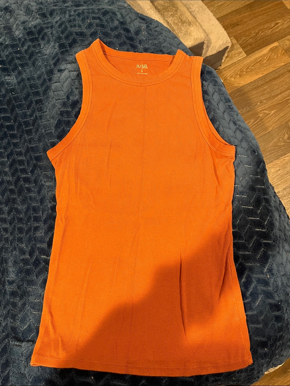 a.n.a Rust Ribbed Tank